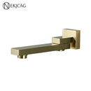GobekUsa Brushed Gold Wall Mounted Basin Faucet with Rotating Mixer