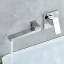 GobekUsa Brushed Gold In-Wall Basin Faucet Set, Hot Cold Bathroom Sink Mixer Tap