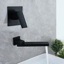 GobekUsa Brushed Gold In-Wall Basin Faucet Set, Hot Cold Bathroom Sink Mixer Tap