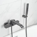 GobekUsa Brushed Gold Wall Mounted Waterfall Bathtub Shower Set Mixer Tap