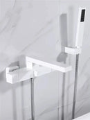 GobekUsa Brushed Gold Wall Mounted Waterfall Bathtub Shower Set Mixer Tap