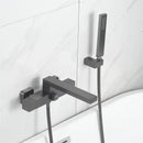 GobekUsa Brushed Gold Wall Mounted Waterfall Bathtub Shower Set Mixer Tap