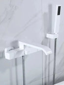 GobekUsa Brushed Gold Wall Mounted Waterfall Bathtub Shower Set Mixer Tap