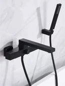 GobekUsa Brushed Gold Wall Mounted Waterfall Bathtub Shower Set Mixer Tap