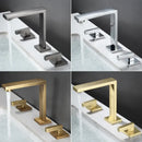 GobekUsa Brushed Gold Waterfall Basin Faucet - Antique Brass Bathroom Sink Faucet