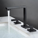 GobekUsa Brushed Gold Waterfall Basin Faucet - Antique Brass Bathroom Sink Faucet
