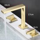 GobekUsa Brushed Gold Waterfall Basin Faucet - Antique Brass Bathroom Sink Faucet