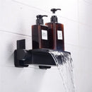 GobekUsa Brushed Gold Tub Shower Faucet Set with Waterfall Handheld Mixer