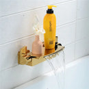 GobekUsa Brushed Gold Tub Shower Faucet Set with Waterfall Handheld Mixer
