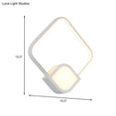 GobekUsa Modern LED Sconce - White Rhombus Wall Mount Lighting for Stairway