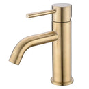 GobekUsa Golden Brass Basin Faucet Deck Mounted Vessel Sink Mixer Tap Hot Cold