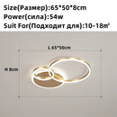 GobekUsa Brushed Golden LED Ceiling Chandelier for Modern Living Room and Bedroom Lighting