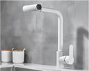 GobekUsa Gray Waterfall Kitchen Faucet Swivel Pull Out Sink Tap Single Hole