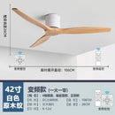 GobekUsa 52 Inch Brushed Luxury Ceiling Fan with DC Motor, 3 Wood Blades, Remote Control