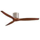 GobekUsa 52 Inch Brushed Luxury Ceiling Fan with DC Motor, 3 Wood Blades, Remote Control