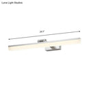 GobekUsa Contemporary Metal LED Vanity Sconce - 16.5"/28"/22.5" Wide - Black/Silver/Coffee - Adjustable Lighting