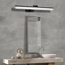 GobekUsa Contemporary Metal LED Vanity Sconce - 16.5"/28"/22.5" Wide - Black/Silver/Coffee - Adjustable Lighting