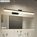 GobekUsa Contemporary Metal LED Vanity Sconce - 16.5"/28"/22.5" Wide - Black/Silver/Coffee - Adjustable Lighting