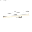 GobekUsa Contemporary Metal LED Vanity Sconce - 16.5"/28"/22.5" Wide - Black/Silver/Coffee - Adjustable Lighting