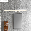 GobekUsa Contemporary Metal LED Vanity Sconce - 16.5"/28"/22.5" Wide - Black/Silver/Coffee - Adjustable Lighting