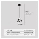 GobekUsa LED Bedside Pendant Light Modern Decor Chandelier for Bedroom Living Room
