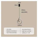 GobekUsa LED Bedside Pendant Light Modern Decor Chandelier for Bedroom Living Room