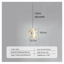 GobekUsa LED Bedside Pendant Light Modern Decor Chandelier for Bedroom Living Room