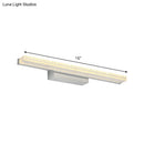 GobekUsa Modern Wall-Mounted LED Vanity Sconce with Acrylic Shade for Toilets in Warm/White Light