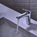 GobekUsa Basin Faucet: Single Handle Mixer Tap in Black/Chrome/Grey/Gold with Hot Cold Water