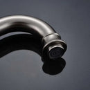 GobekUsa Brushed Nickel Basin Faucet with Long Spout - Deck Mounted Single Handle Mixer