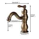 GobekUsa Brushed Nickel Basin Faucet with Long Spout - Deck Mounted Single Handle Mixer