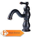 GobekUsa Brushed Nickel Basin Faucet with Long Spout - Deck Mounted Single Handle Mixer
