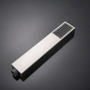 Modern brushed nickel handshower set bathroom rectangular showerhead by Decorbites