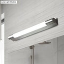 GobekUsa Modern Metallic LED Vanity Light - Tube Shape, 19.5"/23" W, Silver - Warm/White Light
