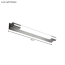 GobekUsa Modern Metallic LED Vanity Light - Tube Shape, 19.5"/23" W, Silver - Warm/White Light