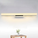 GobekUsa 16"/31.5"/47" W Acrylic Straight Vanity Lamp - Sleek Chrome LED Wall Mount Light Fixture