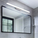 GobekUsa Linear Acrylic LED Vanity Mirror Light - Stylish Silver Wall Mounted Lighting in Warm/White
