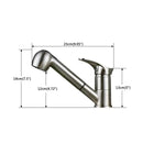 GobekUsa Brushed Nickel Kitchen Faucet with Sprayer Steam Spout