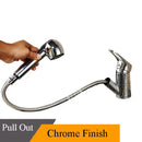 GobekUsa Brushed Nickel Kitchen Faucet with Sprayer Steam Spout