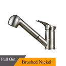 GobekUsa Brushed Nickel Kitchen Faucet with Sprayer Steam Spout