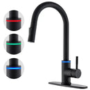 GobekUsa Brushed Nickel Pull Out Kitchen Faucet with Stream Sprayer Head