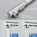 GobekUsa Brushed Nickel Pull Out Kitchen Faucet Stainless Steel Tap Deck Install