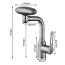 GobekUsa 360° Rotation Stainless Steel Multi-Function Faucet with 4 Water Outlet Modes