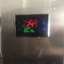 GobekUsa Brushed Nickel Shower Panel with LED Display, Rainfall Head, Jets