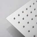 GobekUsa Brushed Nickel Rainfall Shower Head with Shower Arm - Ultra Thin Top Sprayer