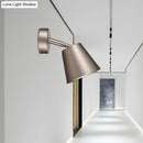 GobekUsa Tapered LED Bathroom Wall Sconce - Minimalist Metal Design - 1 Head - White/Chrome