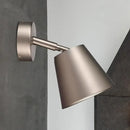GobekUsa Tapered LED Bathroom Wall Sconce - Minimalist Metal Design - 1 Head - White/Chrome