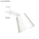 GobekUsa Tapered LED Bathroom Wall Sconce - Minimalist Metal Design - 1 Head - White/Chrome