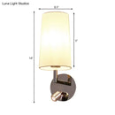 GobekUsa Modern LED Wall Sconce Light in Chrome with Round/Rectangle Canopy