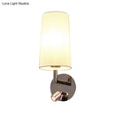 GobekUsa Modern LED Wall Sconce Light in Chrome with Round/Rectangle Canopy